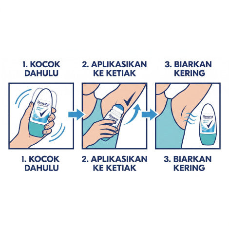 Rexona Motion Activated Shower Clean Roll On 45ml