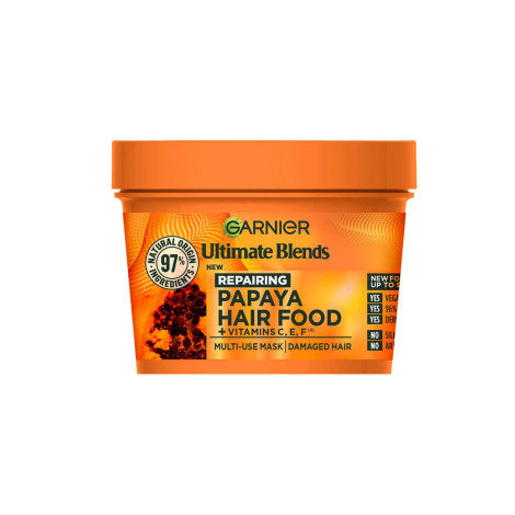 Garnier Ultimate Blends Repairing Papaya Hair Food + Vitamin C,E,F Multi-Use Mask 400ml