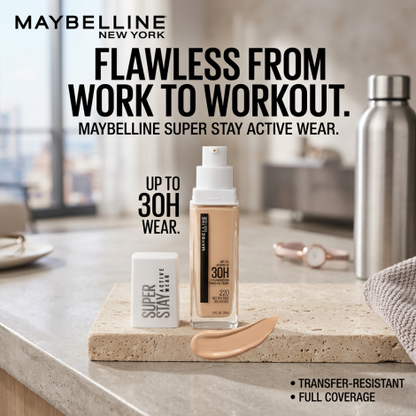 Maybelline Super Stay Active Wear Foundation 30H- 220 Natural Beige