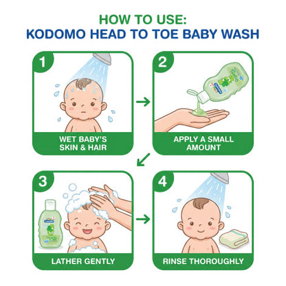 Kodomo Baby Organic Head To Toe 100ml