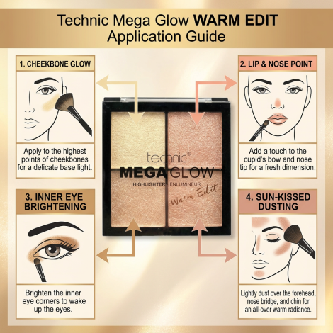 Technic Mega Glow Highlighter - Warm Edit