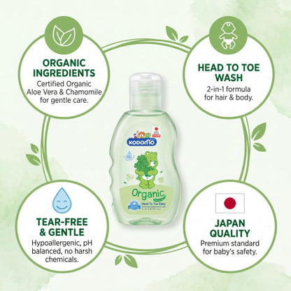 Kodomo Baby Organic Head To Toe 100ml