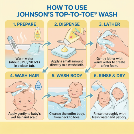 Johnson's Top To Toe Hair & Body Baby Bath 100ml