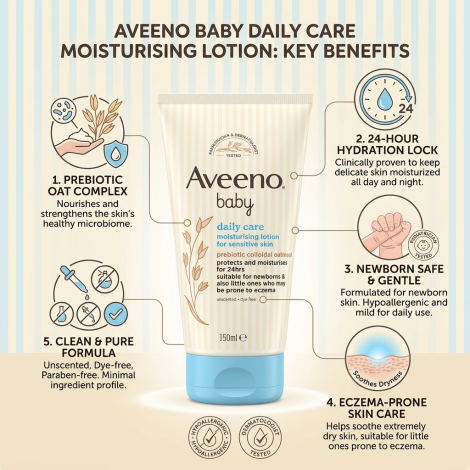 Aveeno Baby Soothing Relief Emollient Cream 150ml