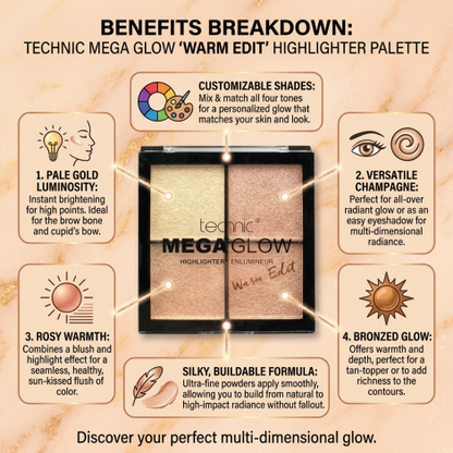 Technic Mega Glow Highlighter - Warm Edit