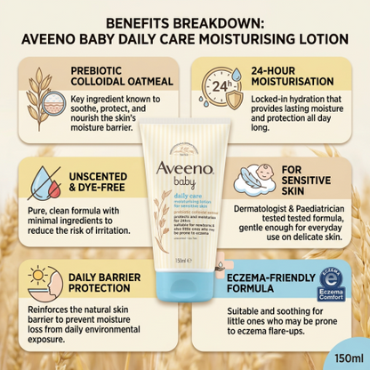 Aveeno Baby Soothing Relief Emollient Cream 150ml