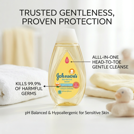 Johnson's Top To Toe Hair & Body Baby Bath 100ml
