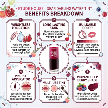 Etude Dear Darling Water Tint - 01 Strawberry Ade