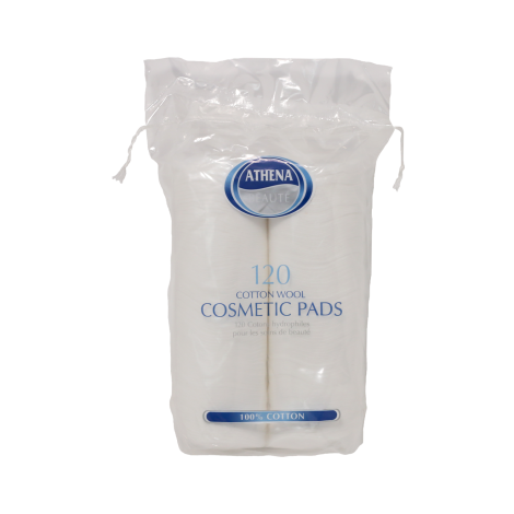 Athena Beaute Cotton Wool Cosmetic Pads 120 pis (2 Pack)