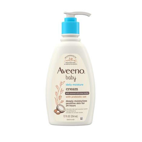 Aveeno Baby Daily Moisture Cream  With Coconut Oil & Shea Butter 354ml