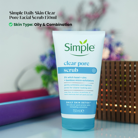 Simple Daily Skin Clear Pore Facial Scrub 150ml