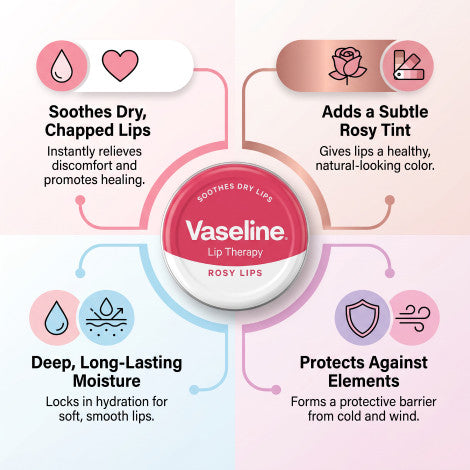 Vaseline Lip Therapy - Rosy Lips  20g