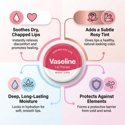 Vaseline Lip Therapy - Rosy Lips  20g