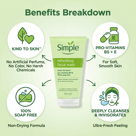 Simple Refreshing Facial Wash 150ml
