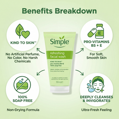 Simple Refreshing Facial Wash 150ml