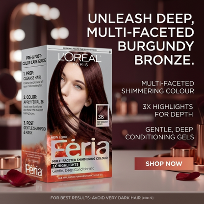 L'Oreal Feria Multi Faceted Shimmering Colour - 36 Chocolate Cherry