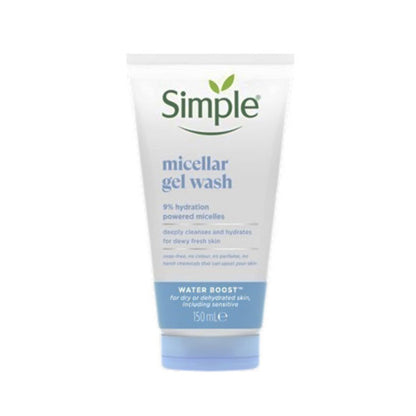 Simple Water Boost 9% Hydration Powered Micellar Gel Wash 150ml