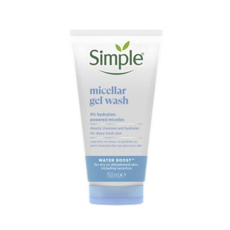 Simple Water Boost 9% Hydration Powered Micellar Gel Wash 150ml