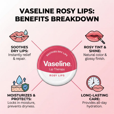 Vaseline Lip Therapy - Rosy Lips  20g