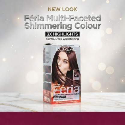L'Oreal Feria Multi Faceted Shimmering Colour - 36 Chocolate Cherry