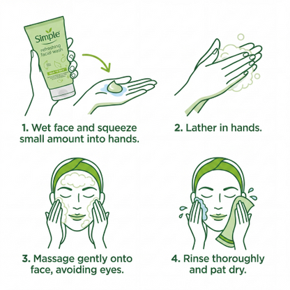 Simple Refreshing Facial Wash 150ml